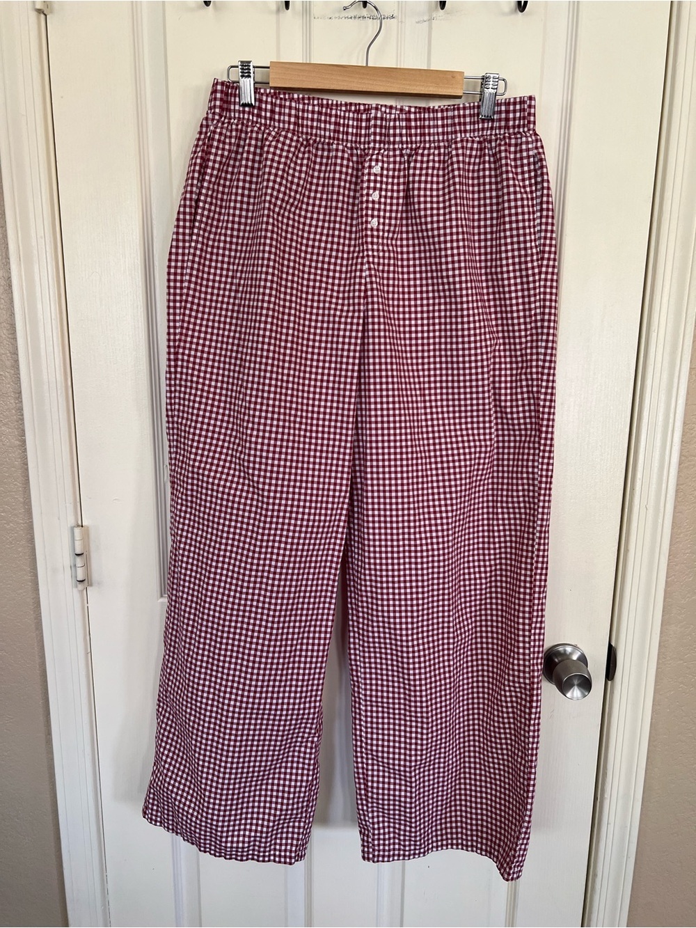 Arizona Body Red White Gingham Pajama Pants Lounge Sleepwear Size Large